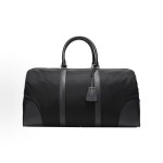 PRADA men\'s black hand-held crossbody travel bag